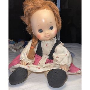 Goldberger EEGEE Cloth Doll, 14 DP - 1 Deet KER, Painted Face Brunette DO1